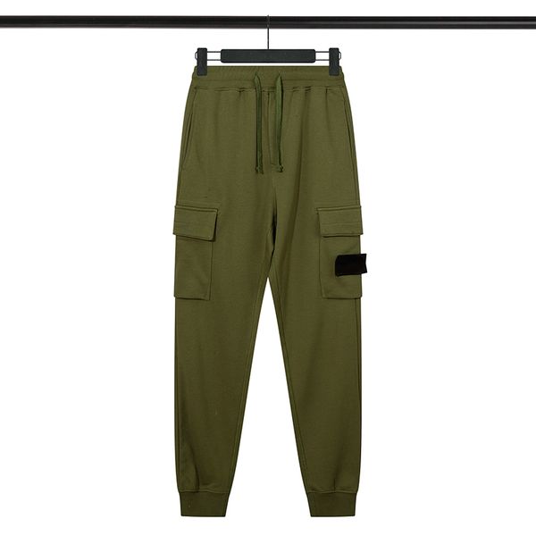 men's trousers compass badges embroidered badges sanitary pants couples' casual pant 227#, Black